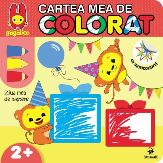 Cartea mea de colorat. Ziua mea de naștere. Cu autocolante