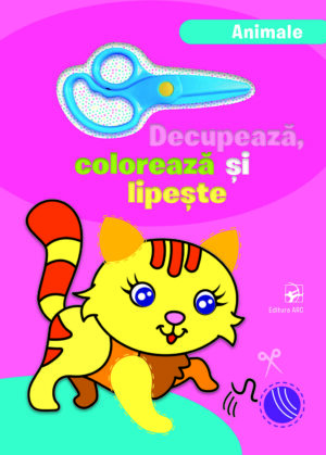 Decupează, colorează și lipește. Animale