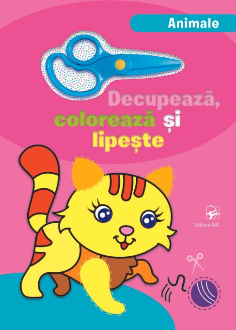 Decupează, colorează și lipește. Animale