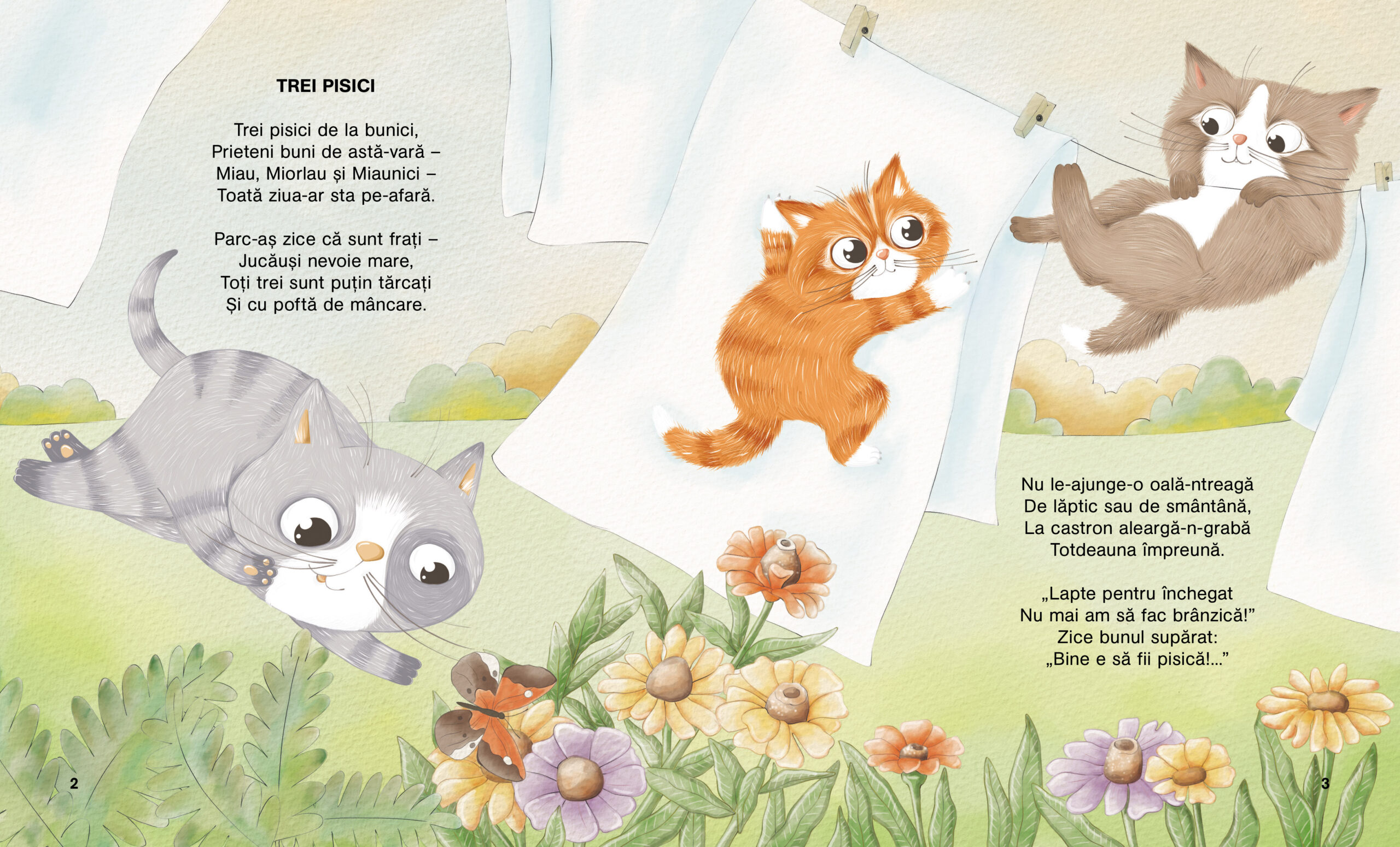 Întâmplări cu trei pisici. Miau, Miorlau și Miaunici - imagine 2